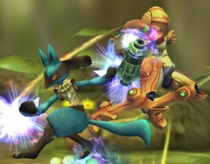 Ni Samus se salva de Lucario